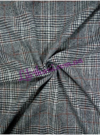 Костюмна клітка з коричневою смужкою