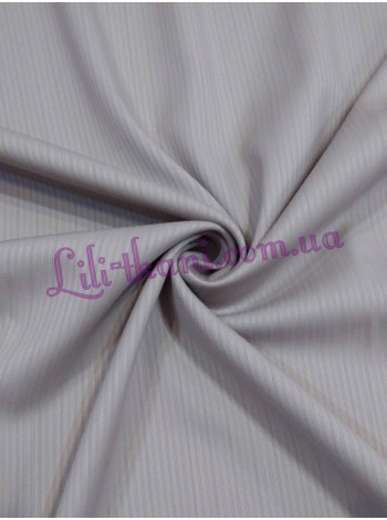 Костюмна бежева в тонку вертикальну смужку