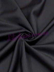 Костюмна чорна у тонку білу смужку